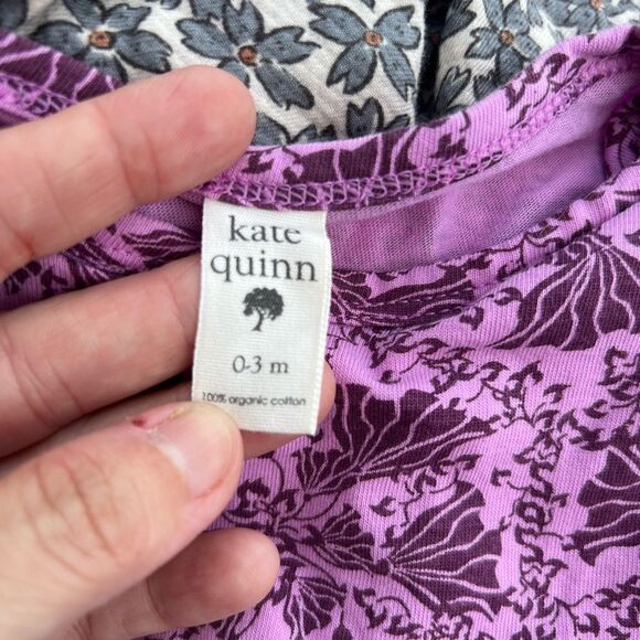 Kate Quinn Lavender and Plum Baby Outfit size 0-3 months organic cotton - Picture 3 of 3